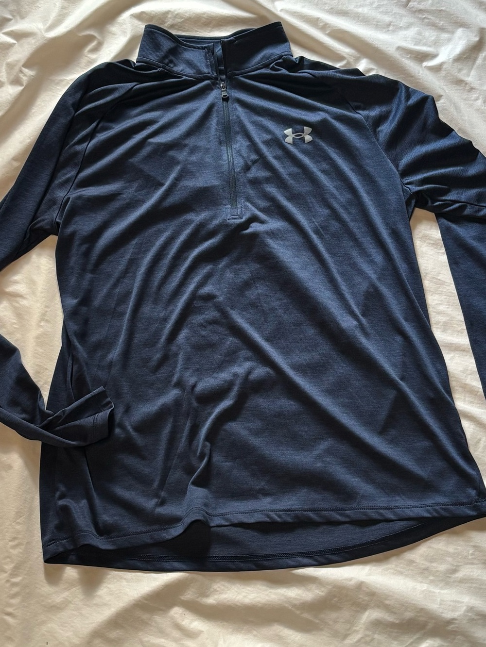 LG Men’s Navy Long-Sleeve Quarter-Zip Performance Pullover